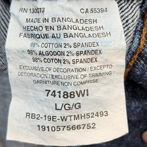 Wrangler Men's Retro Unlined Stretch Denim Jacket - Picture 6 of 7